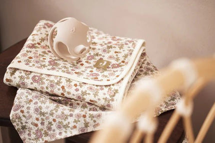 Jollein Wiegdeken Retro Flowers 75X100cm koop je bij Babywinkel