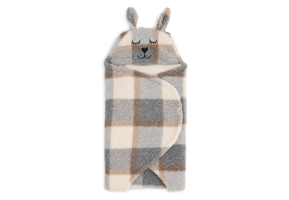 Jollein Wikkeldeken Baby Bunny Check Boucle koop je bij Babywinkel