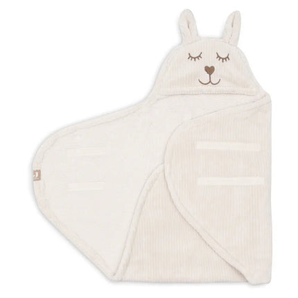 Jollein Wikkeldeken Baby Bunny Cloudy Rib/ Oatmeal koop je bij Babywinkel