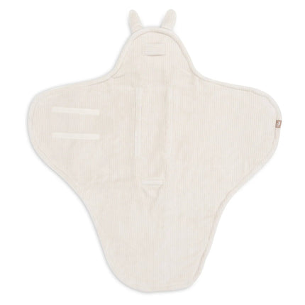 Jollein Wikkeldeken Baby Bunny Cloudy Rib/ Oatmeal koop je bij Babywinkel