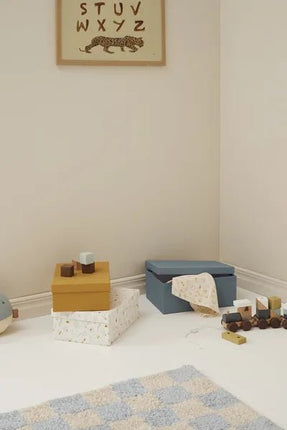 Kid's Concept Opbergbakjes Blauw 3 Set koop je bij Babywinkel