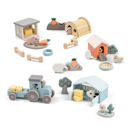 Kleine boerderijspeelset Pigee Kleurenmix koop je bij Babywinkel