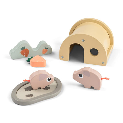 Kleine boerderijspeelset Pigee Kleurenmix koop je bij Babywinkel