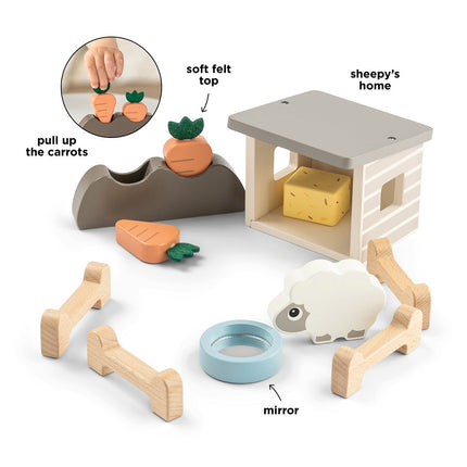 Kleine boerderijspeelset Sheepy Kleurenmix koop je bij Babywinkel