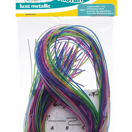 Knutseltouwtjes Metallic 25st koop je bij Babywinkel