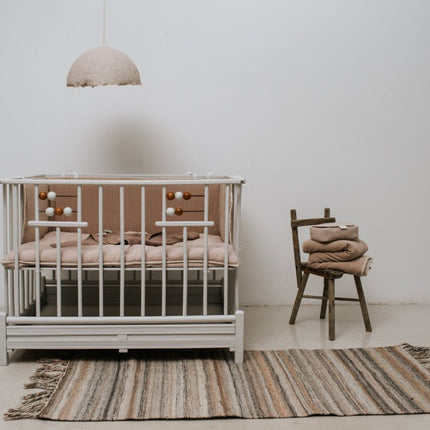 Koeka Boxkleed Riga Grey Pink 80x100cm koop je bij Babywinkel