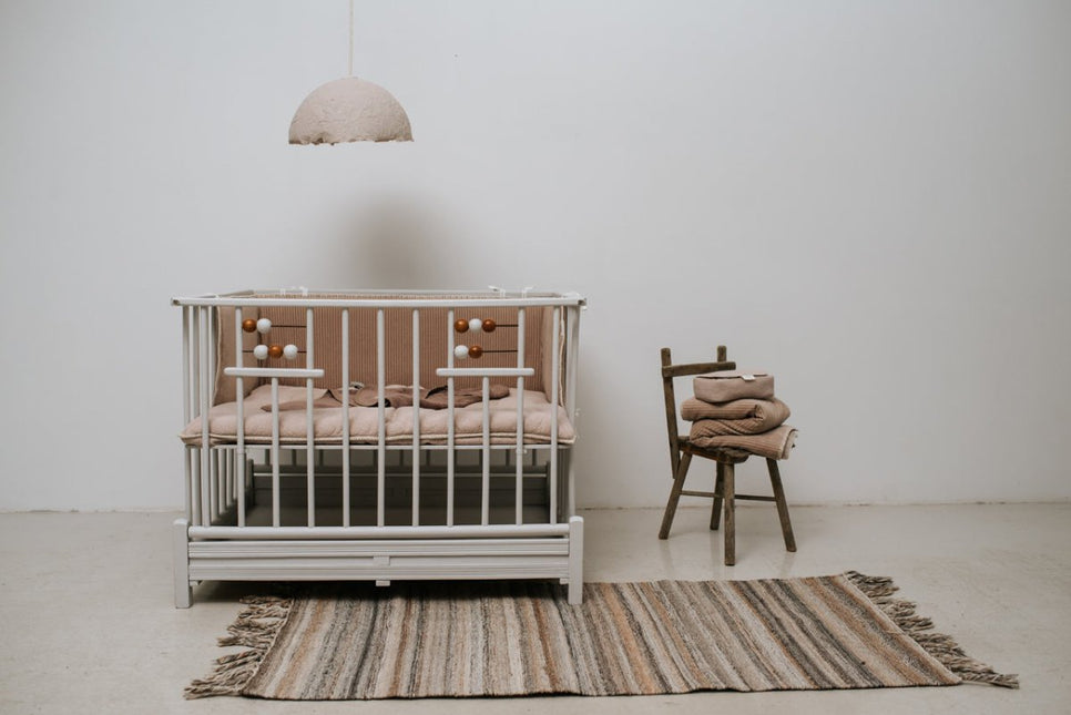 Koeka Boxkleed Riga Grey Pink 80x100cm koop je bij Babywinkel