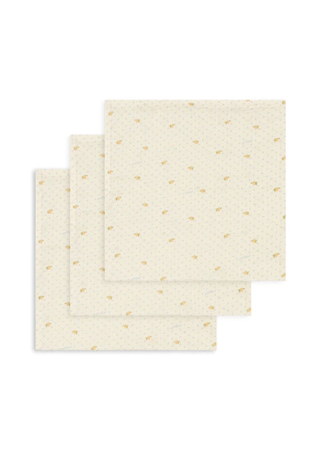 Konges Sløjd Hydrofiele Doek Gots Lemon Dot 3St koop je bij Babywinkel