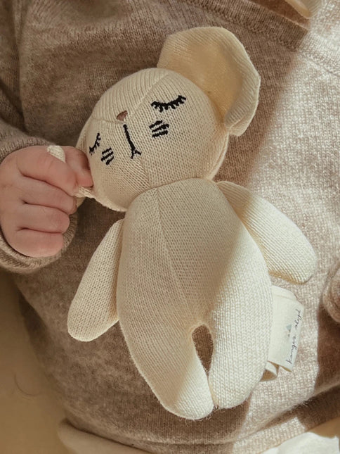 Konges Sløjd Mini Knuffel Gebroken Wit 16cm koop je bij Babywinkel