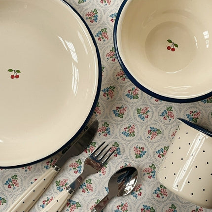 Konges Slojd Baby Bestekset Navy Dots koop je bij Babywinkel