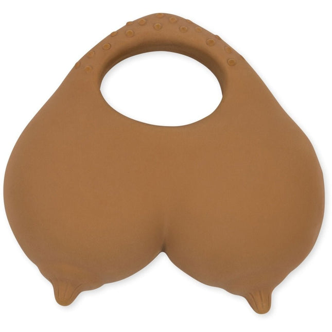 Konges Slojd Bijtring Borsten Caramel 10cm koop je bij Babywinkel