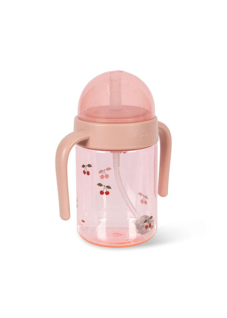 Konges Slojd Drinkfles Met Handvat Cherry Blush koop je bij Babywinkel