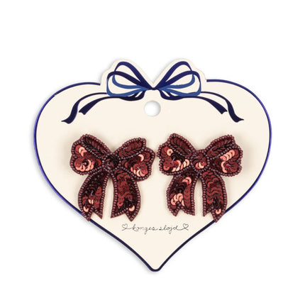 Konges Slojd Haarspeldje Baby Strik Pailletten Rio Red 2St koop je bij Babywinkel