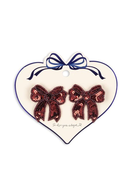 Konges Slojd Haarspeldje Baby Strik Pailletten Rio Red 2St koop je bij Babywinkel