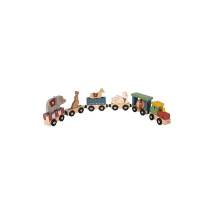 Konges Slojd Houten Dieren Trein Multi koop je bij Babywinkel