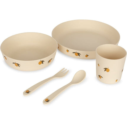 Konges Slojd Kinderservies Set Lemon 5 Delig koop je bij Babywinkel