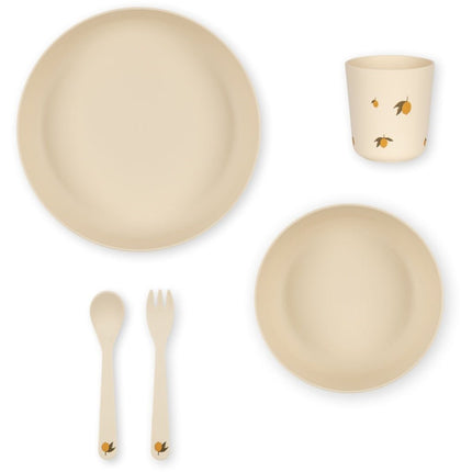 Konges Slojd Kinderservies Set Lemon 5 Delig koop je bij Babywinkel