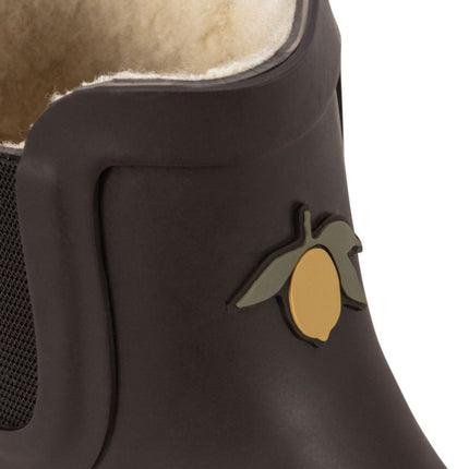 Konges Slojd Regenlaarsjes Lemon Lowchocolate Brown koop je bij Babywinkel