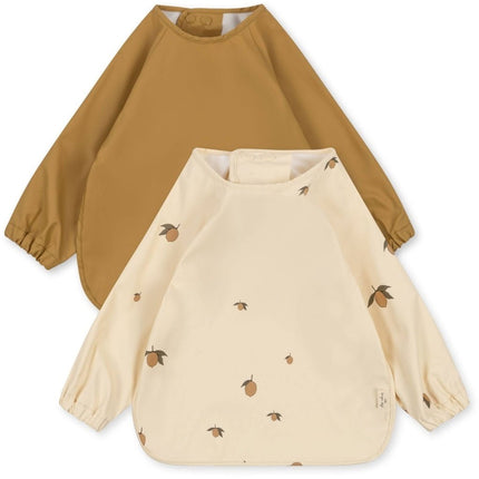 Konges Slojd Slabbetje Met Armen Lemon 30cm 2st koop je bij Babywinkel