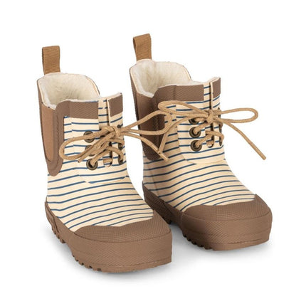 Konges Slojd Thermo Laarsjes Print Stripe Bluie koop je bij Babywinkel
