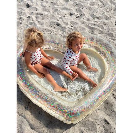 Konges Slojd Zwembad Hart Transparent Cream koop je bij Babywinkel