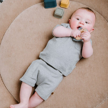 Baby's Only Baby Broekje Kort Melange Stonegreen koop je bij Babywinkel