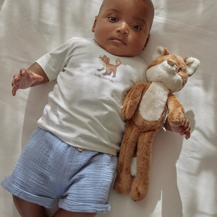 Korte broek blauw Stone Blue koop je bij Babywinkel