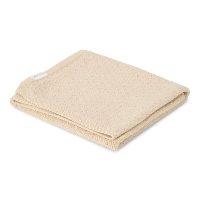 Little Dutch Ledikantdeken Pure Soft Beige Gebreid koop je bij Babywinkel