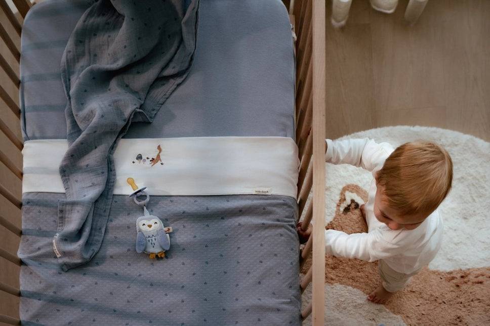 Little Dutch Ledikantdeken Pure Denim Blue koop je bij Babywinkel