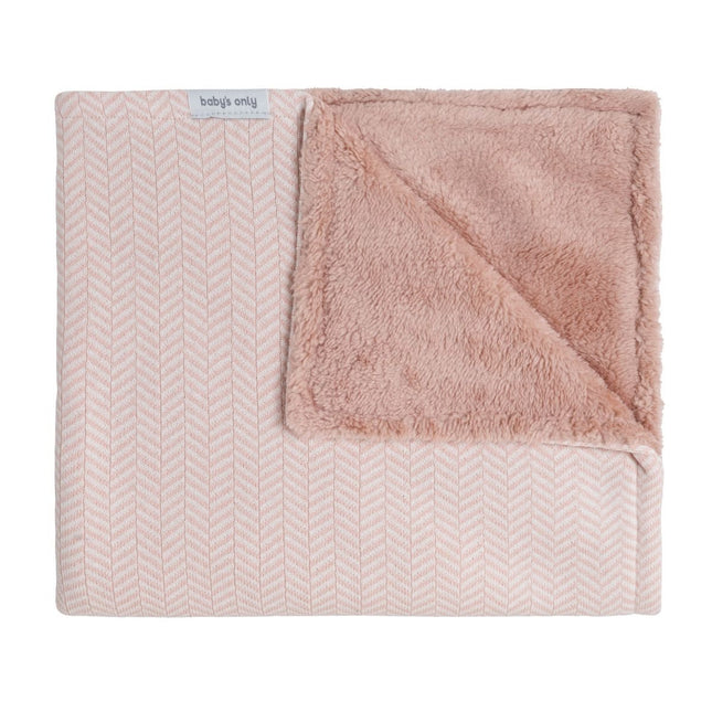Baby's Only Ledikantdeken Teddy Dawn Blush/ Ecru koop je bij Babywinkel