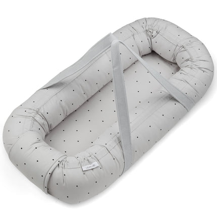 Liewood Babynestje Gro Classic Dot Dumbo Grey koop je bij Babywinkel