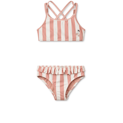 Liewood Bikini Kind Coral Blush / Creme De La Creme Stripe koop je bij Babywinkel