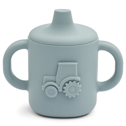 Liewood Drinkbeker Amelio Tractor Blue Fog koop je bij Babywinkel
