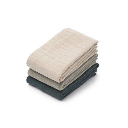 Liewood Hydrofiele Doek Lewis Dove Blue 3St koop je bij Babywinkel