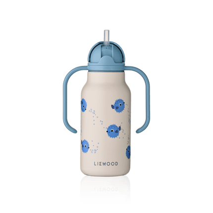 Liewood Kimmie Waterfles Pufferfish / Sandy 250ml koop je bij Babywinkel