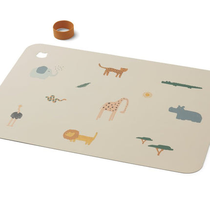 Liewood Placemat Jude Safari Sandy koop je bij Babywinkel