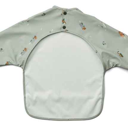 Liewood Slabbetje Merle Vehicles/ Dove Blue koop je bij Babywinkel