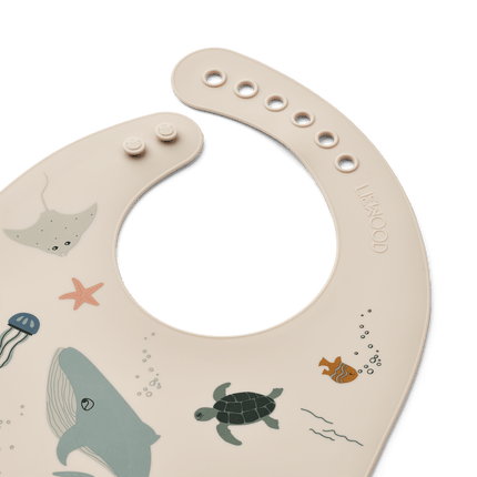 Liewood Slabbetje Tilda Sea Creature/Sandy 2St koop je bij Babywinkel