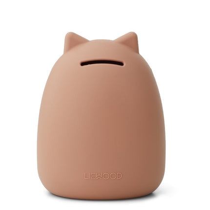 Liewood Spaarpot Palma Cat Dark Rose koop je bij Babywinkel