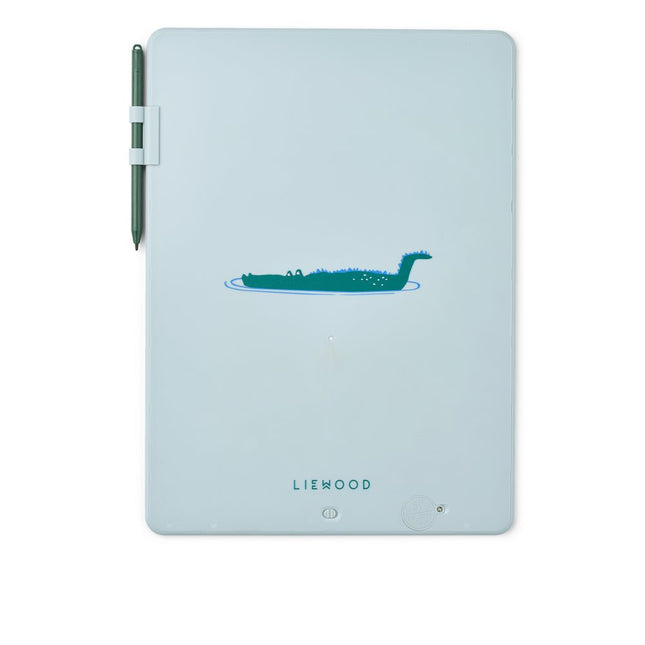 Liewood Tekentablet Zora Croco/ Dove Blue koop je bij Babywinkel