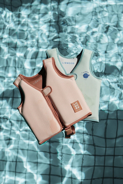 Liewood Zwemvest Dove Seersucker Pale Tuscany/ Creme De La Creme koop je bij Babywinkel