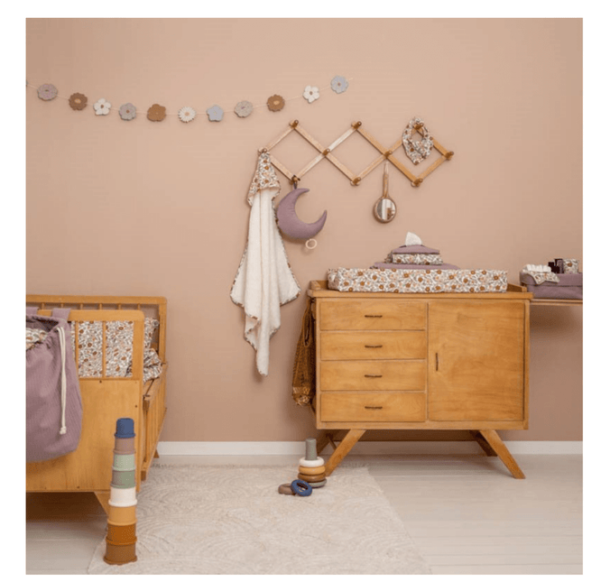 Little Dutch Aankleedkussenhoes Duitsland Pure Mauve koop je bij Babywinkel