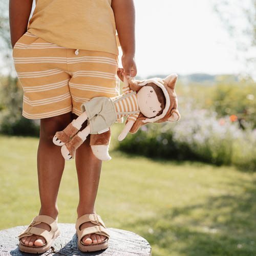 Little Dutch Baby Broekje Kort Yellow Stripe koop je bij Babywinkel