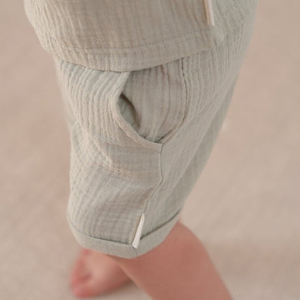 Little Dutch Baby Broekje Mousseline Grass Green koop je bij Babywinkel