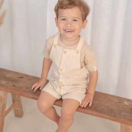 Little Dutch Baby Jumpsuit Sand Stripes koop je bij Babywinkel