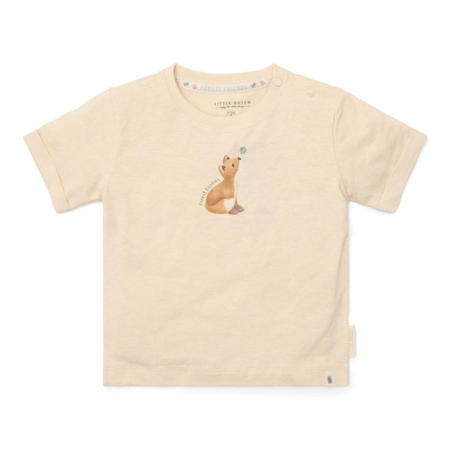 Little Dutch Baby Shirt Korte Mouw Birch Melange koop je bij Babywinkel
