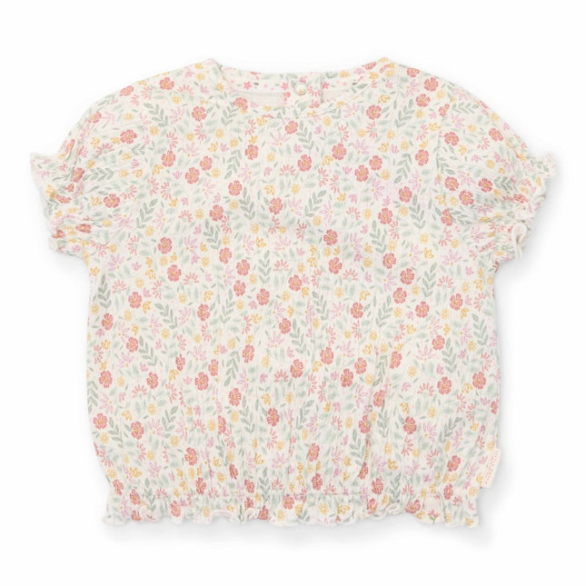 Little Dutch Baby Shirt Korte Mouw Bloemen koop je bij Babywinkel
