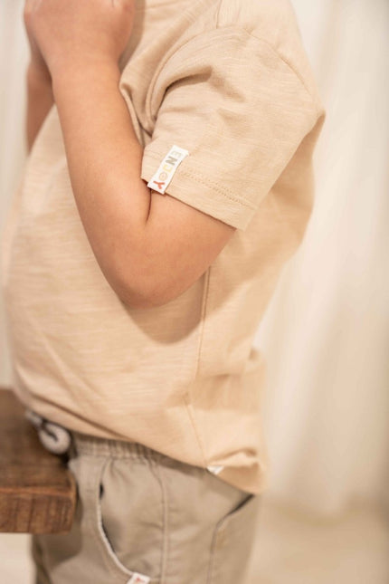 Little Dutch Baby Shirt Lange Mouwen Beige koop je bij Babywinkel