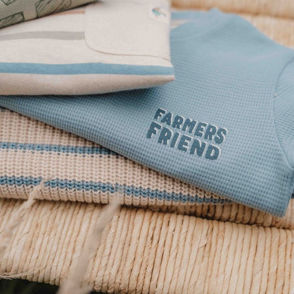 Little Dutch Baby Shirt Lange Mouwen Wafel Ice Blue koop je bij Babywinkel