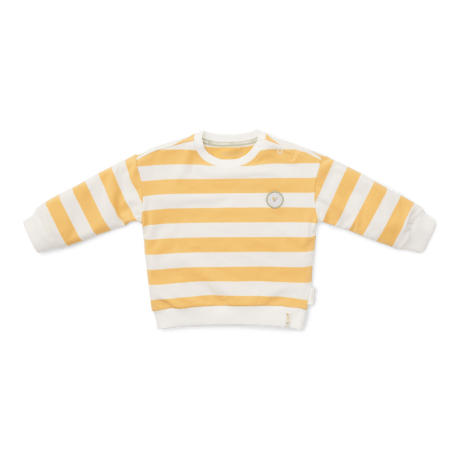Little Dutch Baby Trui Sunny Yellow Stripes koop je bij Babywinkel